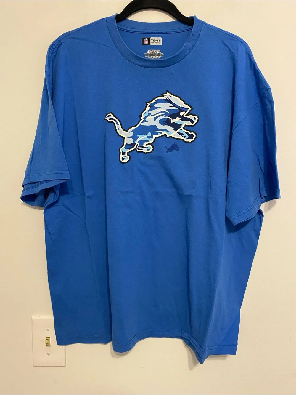 NFL Detroit Lions Royal Blue Logo Tee